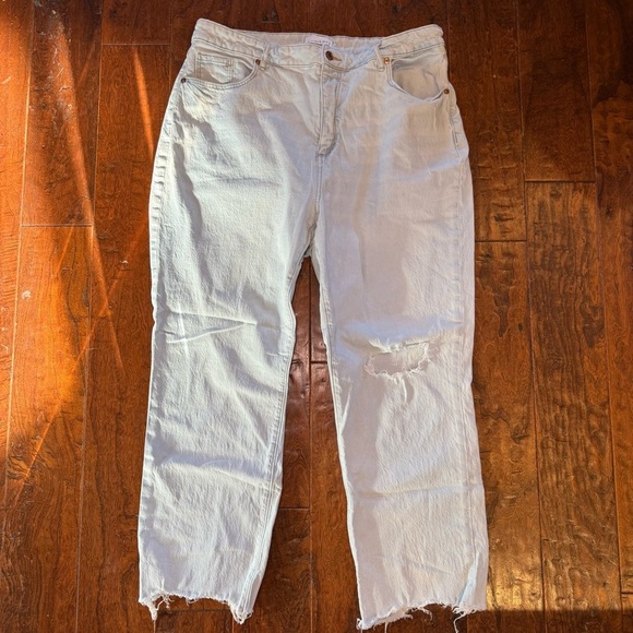 Loft Denim Jeans Curvy Straight Crop 32 (16) - Picture 1 of 8